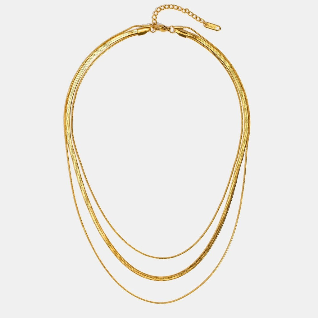 Collar de Cadena Multicapa Dorado