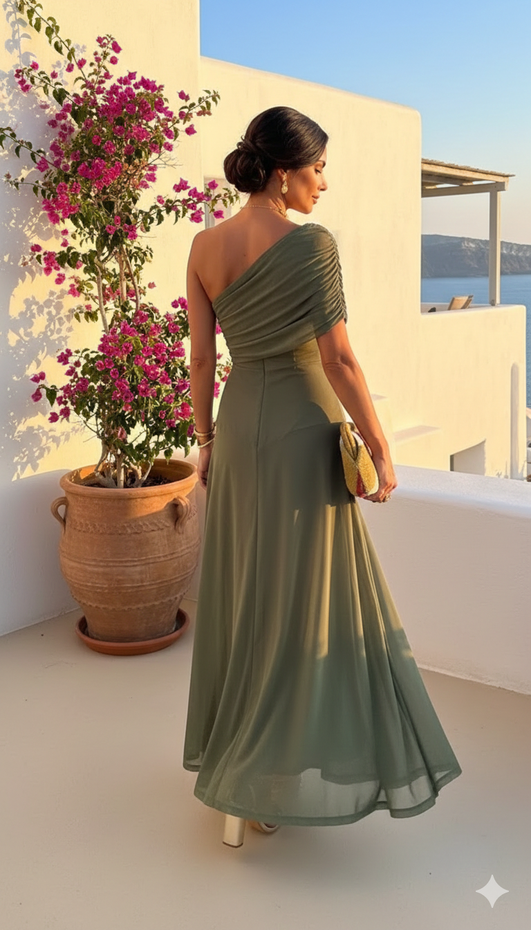 Uma | Vestido Largo Fluido