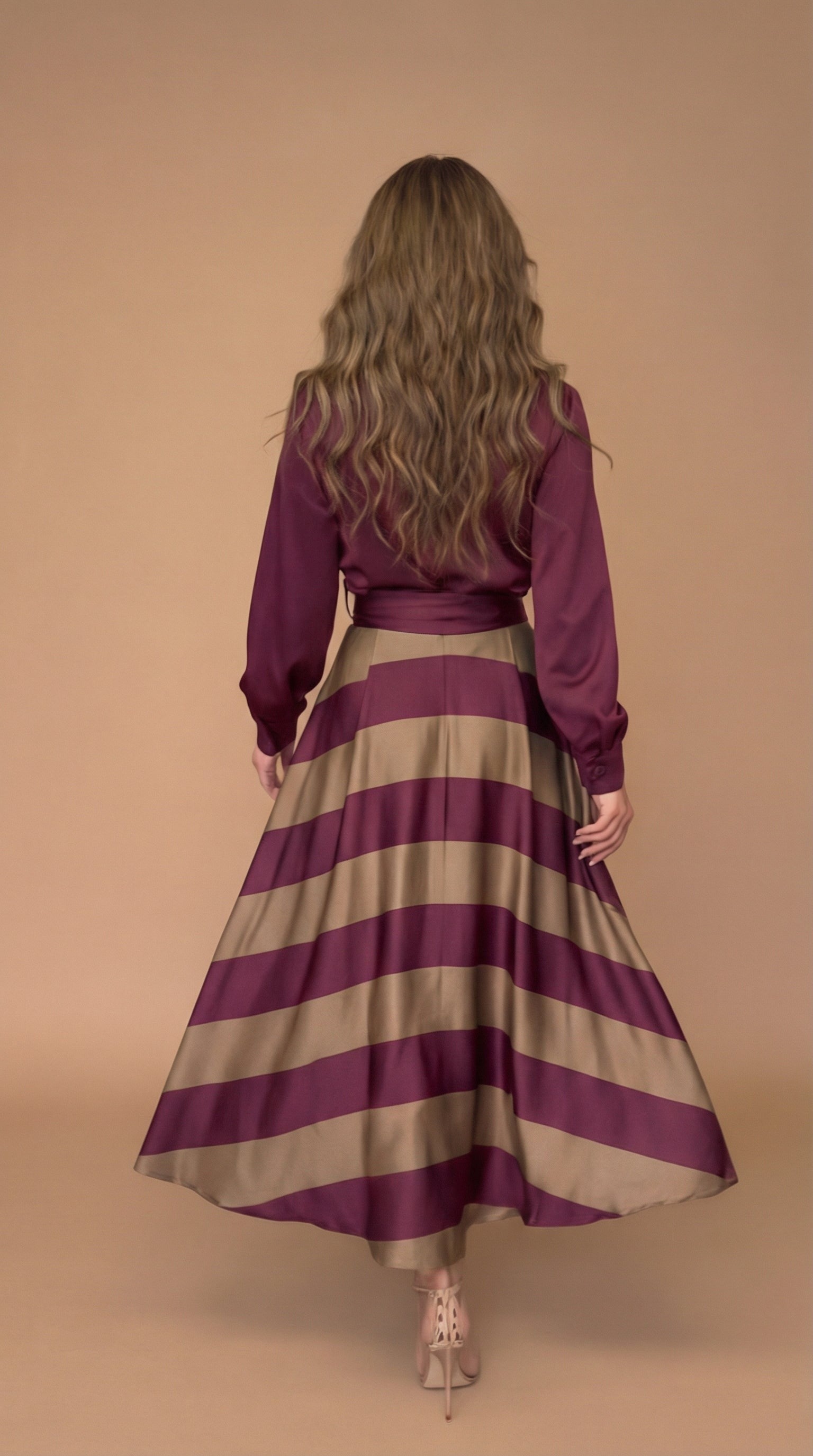 Mila | Vestido Largo a Rayas