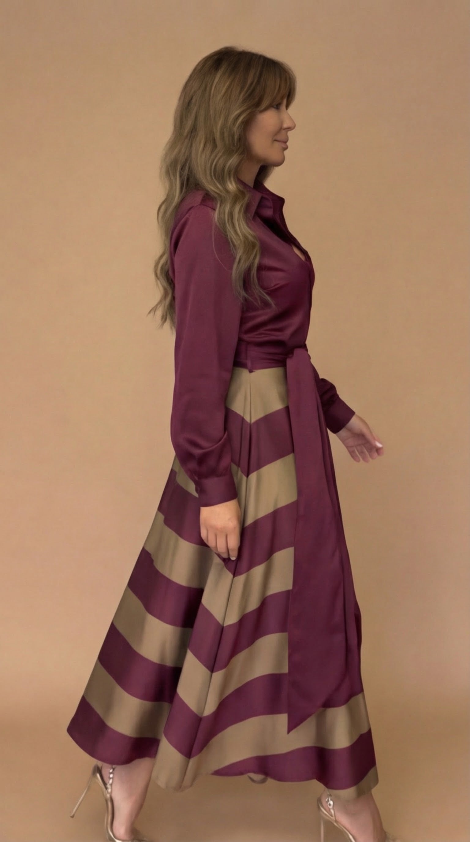 Mila | Vestido Largo a Rayas