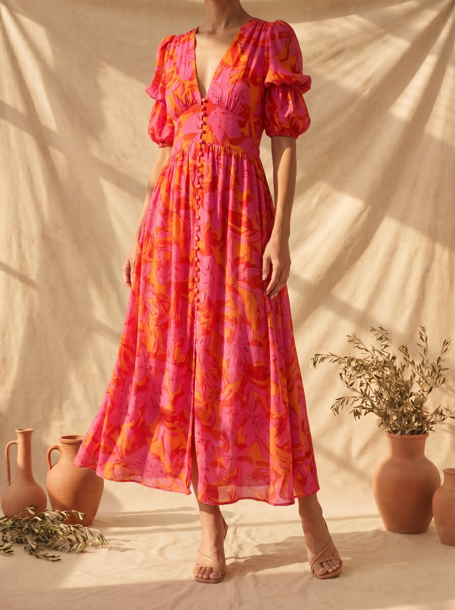 Armonia | Vestido largo con brillo solar