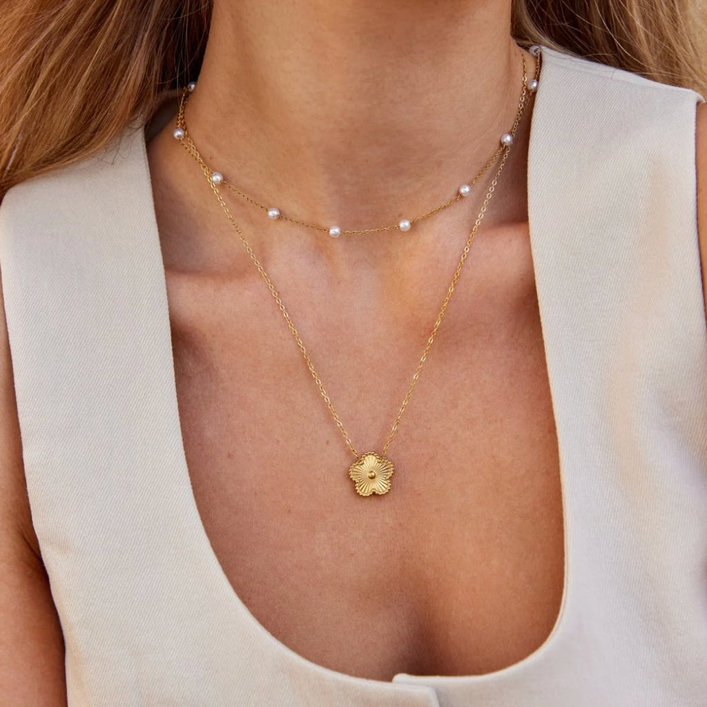 Collar Nura Perla en Oro 18K