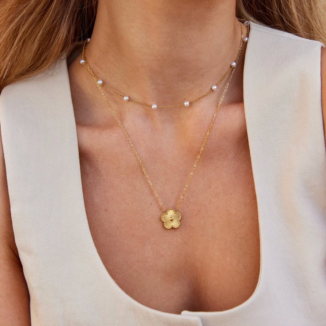 Collar Nura Perla en Oro 18K