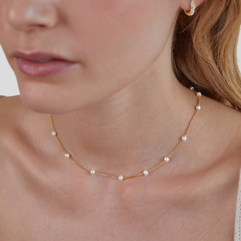 Collar Nura Perla en Oro 18K