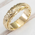 Anillo Flor Dorado Vintage