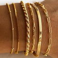 Isabella | Set de Pulseras Doradas Clásicas