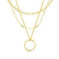 Collar Dorado de Tres Hilos Clásico