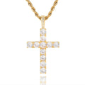 Collar Cruz Clásico con Diamantes