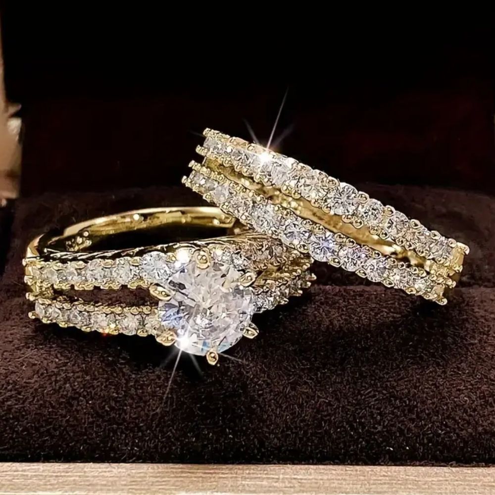 Eternal Radiance | Set de Anillos con Diamantes