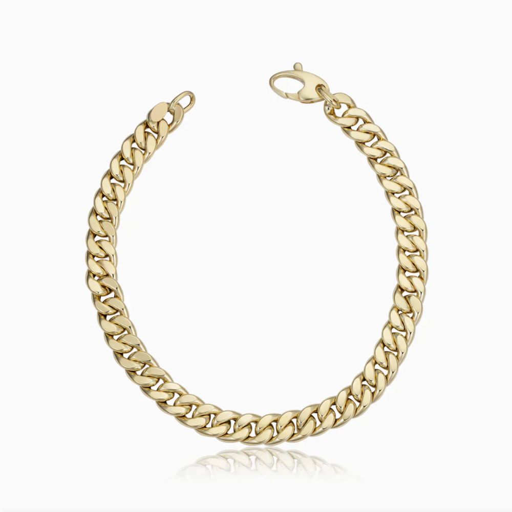 Pulsera Cubana Dorada Clásica