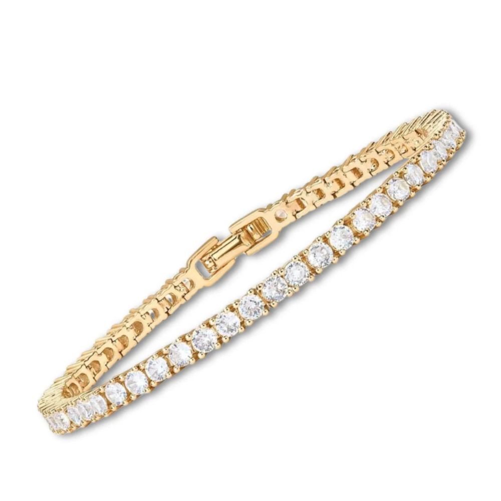 Pulsera Tenis Dorada