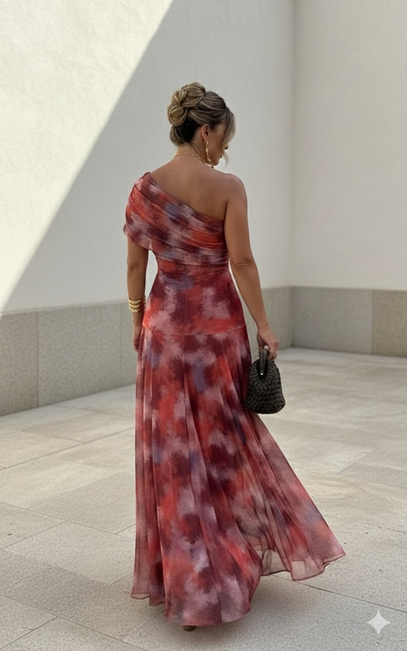 Uma | Vestido Largo Fluido